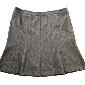Loft Gray Pink Stripe Skirt Women's Size 14 #70092‎